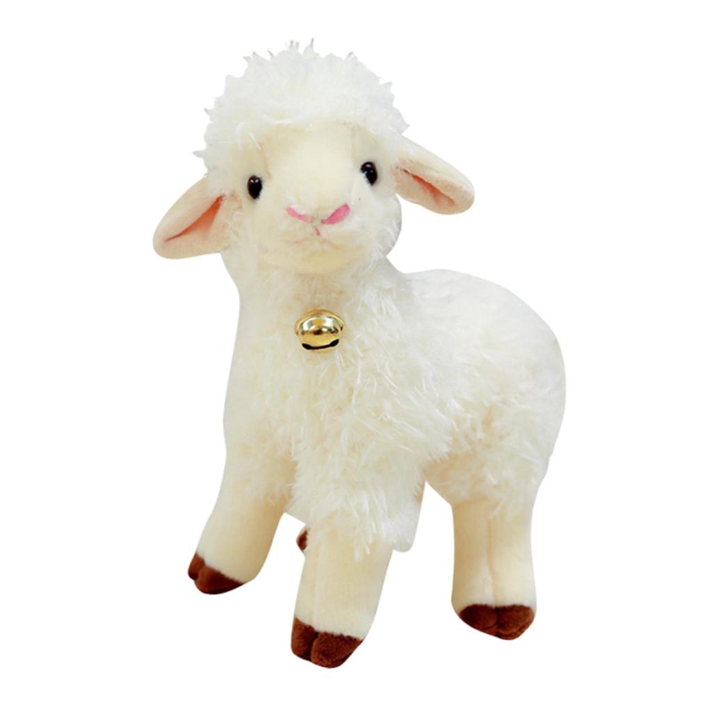 Sheep Animal Stuffed Figurine Doll Lamb Toy Comfortable Made of Polyester Suitable for
