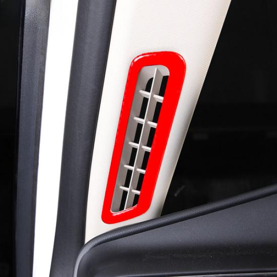 Car Front A Pillar Air Outlet Vent Cover For Ford Explorer - Bright Red