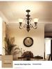 Retro Wrought Iron Pendant Light for Living Room, Villa, or Staircase