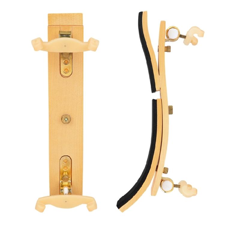 Professional 4/4 Violin Shoulder Rest Wood Texture Professional Violin Accessories Adjustable Stand with Comfort Padding