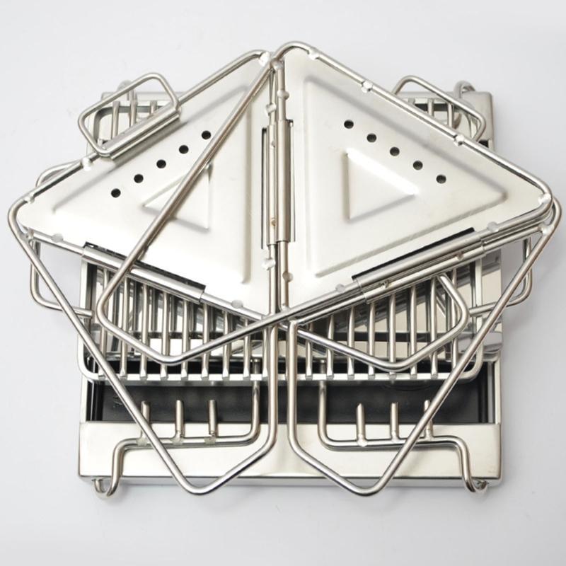 Wind Resistant Outdoor Folding Stove Stable Cooking Performancex When Folded Efficient Combustion Various Setting
