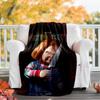 Chucky Theme Printed Blanket - Perfect for Couch, Bed, Travel & Outdoor Use | Machine Washable, Cozy & Durable.