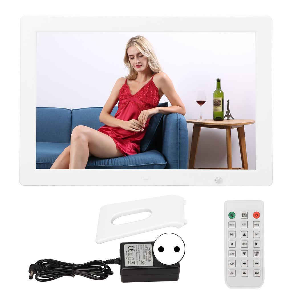 15 Zoll Digitaler Bilderrahmen HD Elektronischer Digitaler Bilderrahmen mit Körperinduktion Unterstützt Video