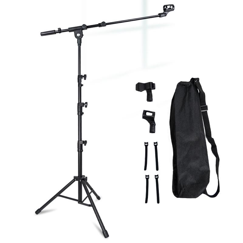 Adjustable Floor-Standing Tripod Microphone Stand for Outdoor and Indoor Use