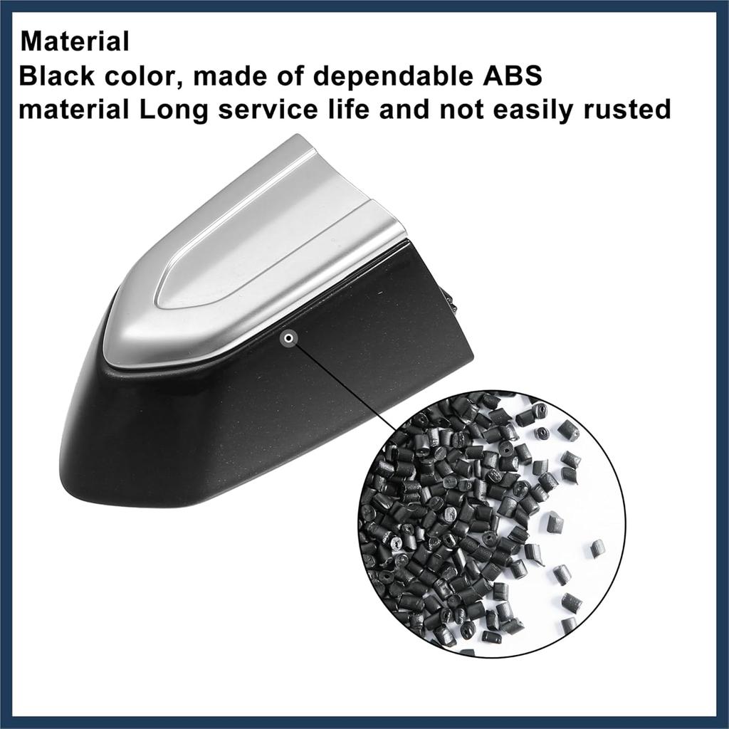 Front Right Door Lock Cylinder Cover Cap Fit for Cadillac ATS - Pack of 1 Black Stylish Design