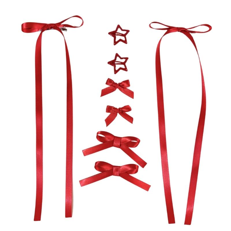 Stylish Butterfly Hair Ribbon Accessory Elegant Hairpin Fashion Hair Clip For Braids And Ponytails In Multiple Color