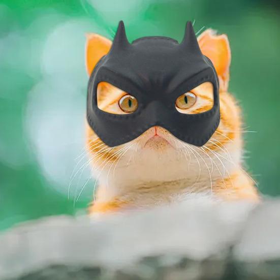 Cat Mask Cute Bat Pet Hat for Cat And Dog Fun Superhero Pet Costume Halloween Cosplay Pet Accessories