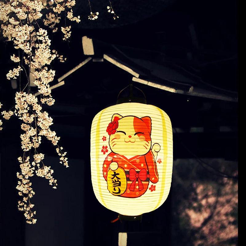 Japońska Latarnia Sushi Reklama Restauracja Znak Izakaya Yakitori Ramen Latarnie Festiwal Zewnętrzny Wodoodporny Wiszący Dekor