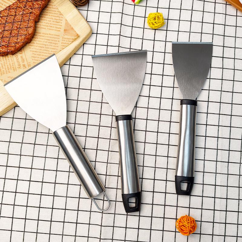 Versatile Stainless Steel Angled Spatula for Pancakes, Eggs, Flatbreads & Grilling