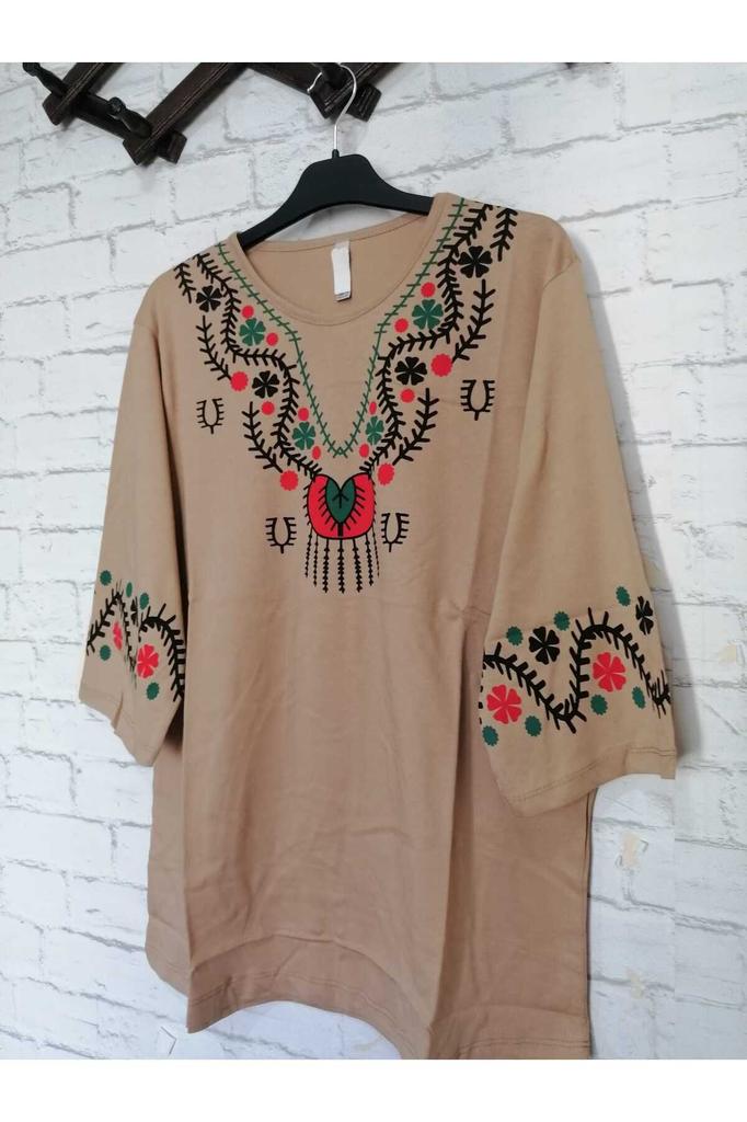 Damen-Bluse in großen Größen, perfekt für den Sommer, komplett aus Baumwolle, gekämmte Baumwolle, bequeme Bluse