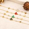 Fashion Fritillary Butterfly Bracelet Girls Student Party Titanium Steel Non-Fading Bracelet Light Luxury High-end Jewelry