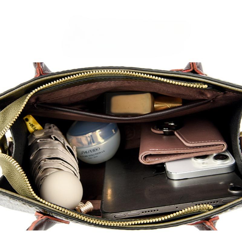 Taschen Damenhandtaschen mit großem Fassungsvermögen, neue Tragetaschen, europäische und amerikanische Modetaschen mit Krokodilmuster für Damen