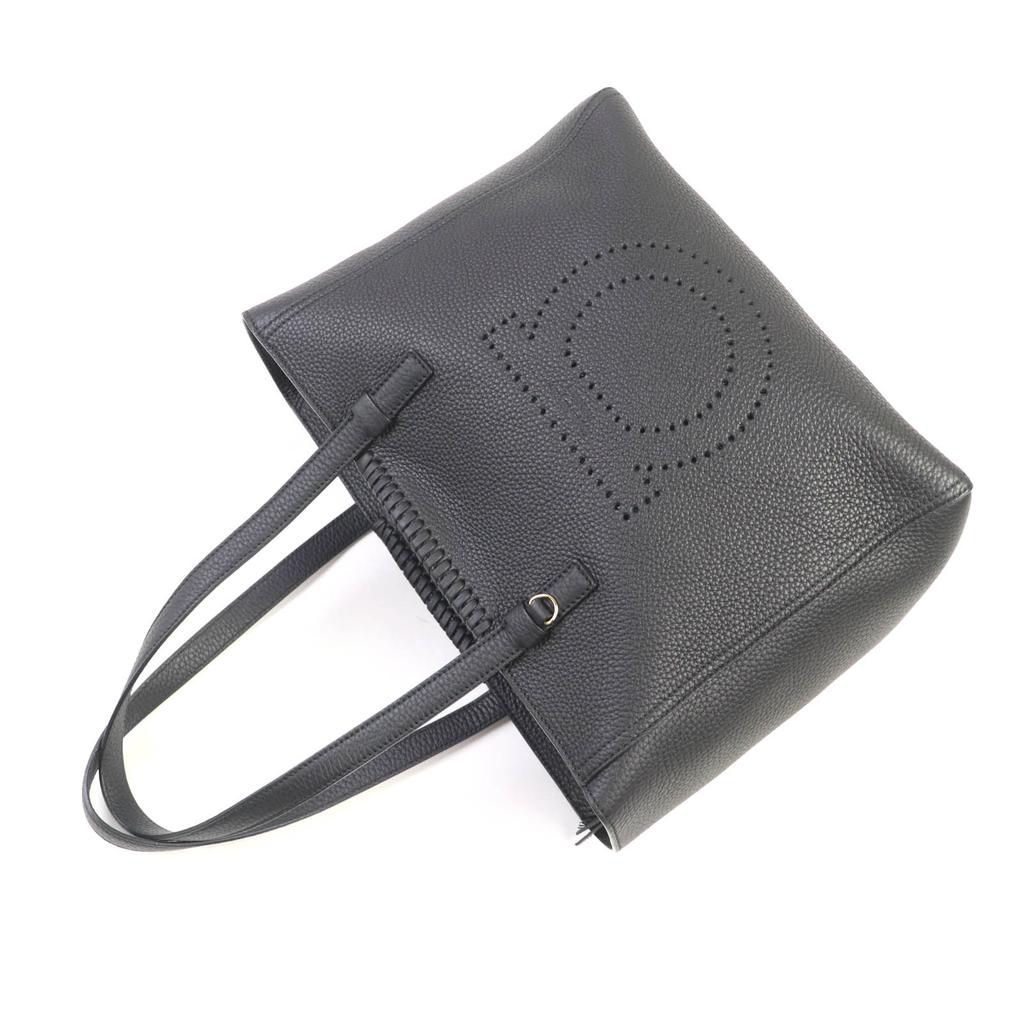 Salvatore Ferragamo Tote Bag MARTA Calf Leather Women 21 G714 Used