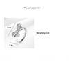 925 Sterling Silver Fashion Light Luxury Premium Bow Zircon Ring Birthday Party Anniversary Wedding Gifts