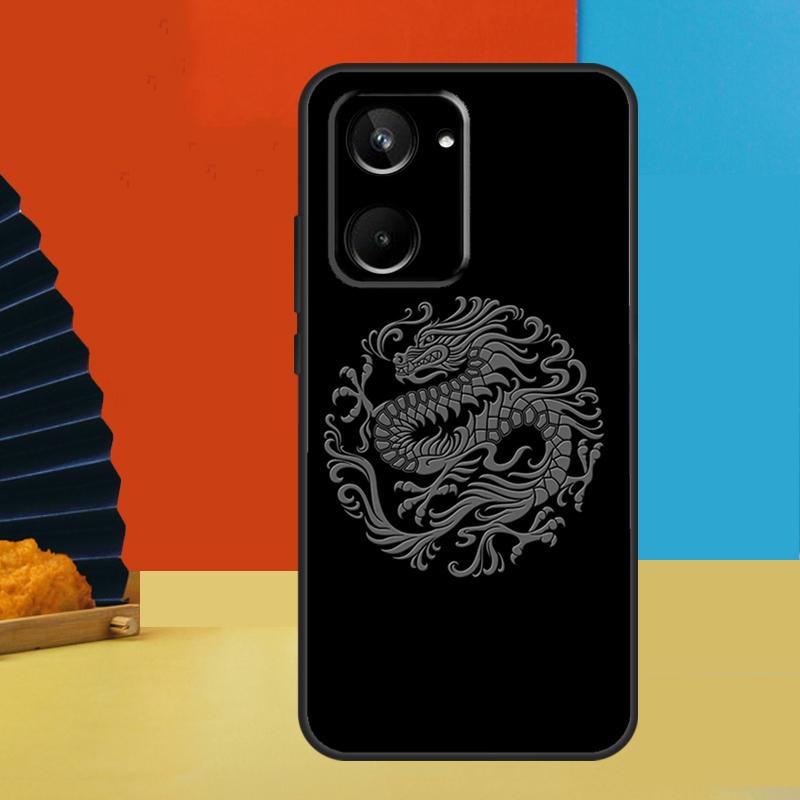 Chinese Style Crane Dragon For Realme GT7 Pro GT6 10 11 12 13 14 15 Pro Plus C55 C67 C63 C61 C53 C31 C65 C71 C75 Case