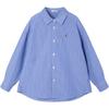 Mucmukn Kids' Blue Plaid Puppy Embroidered Versatile Layering Shirt