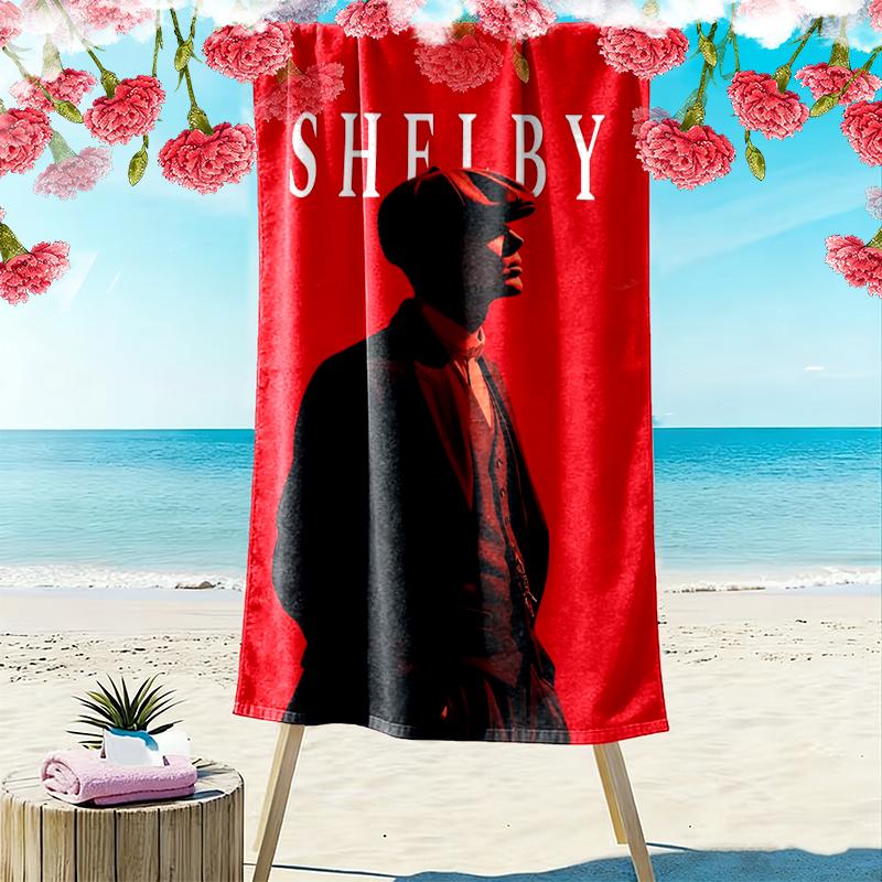 Peaky Blinders Print Beach Towel, Large Soft Quick Dry Towel for Beach Camping Swimming
