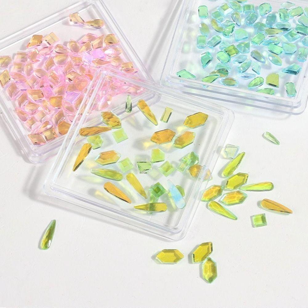 

Auroral Coloration Manicure Decoration Flat-bottomed Nail Accessories Nail Supplies