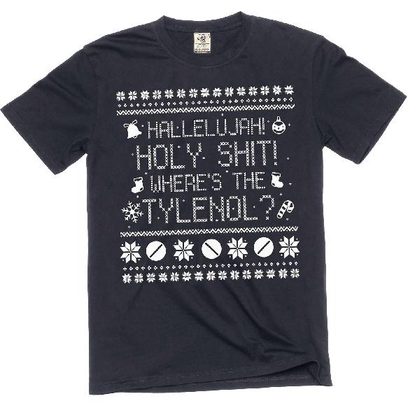 Funny Christmas T-Shirt Movie Quote Where Is Tylenol Tee Shirt Christmas Ugly Sweater Style t-Shirt