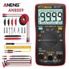 Mini Digital Multimeter ANENG AN8009 True RMS Transistor Tester Auto-Range Automotive Capacitor Tester Temp Diode Tool