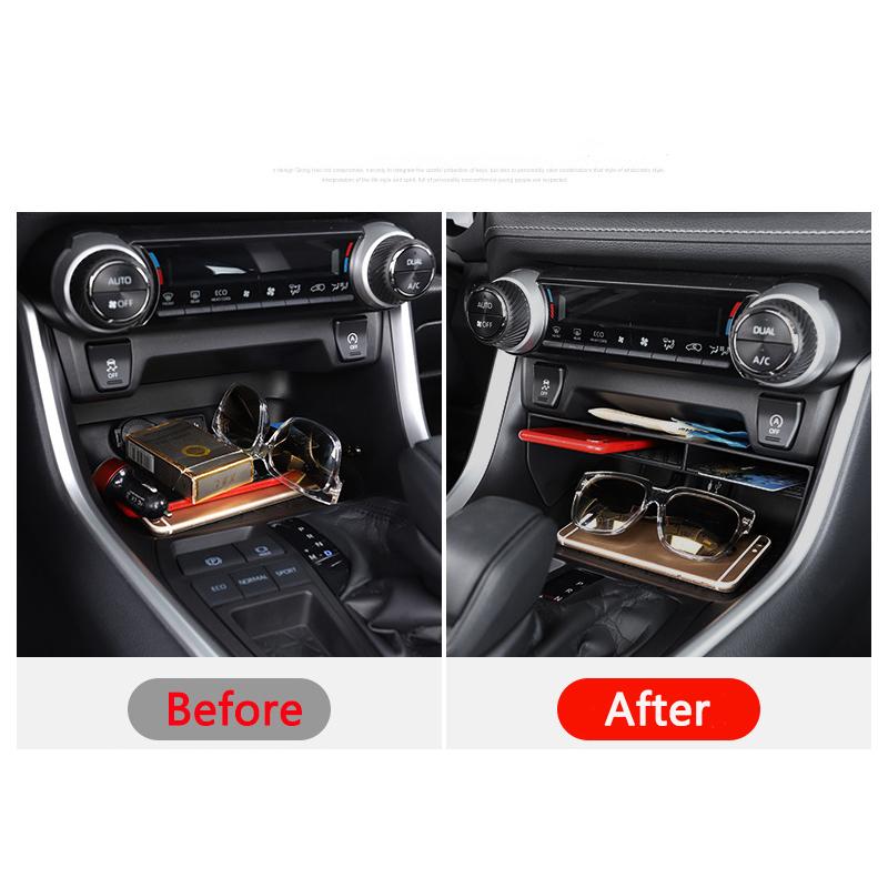 New Style For Toyota Rav4 XA50 -   Car Central Storage Organizer Container Box Holder Interior Accessories