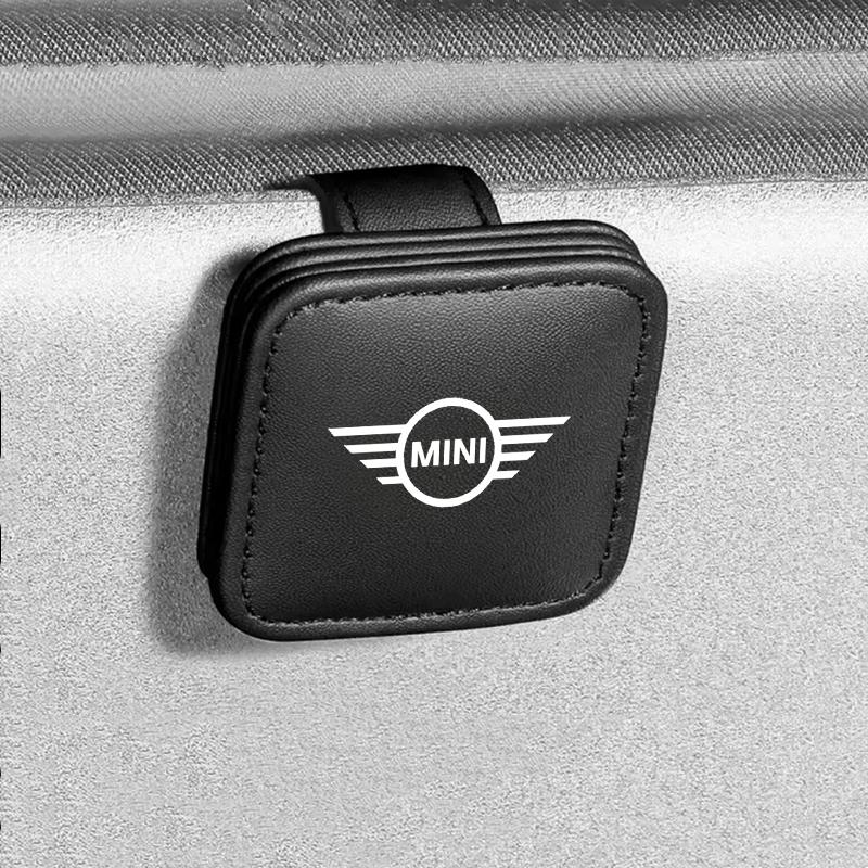 Car Sunglasses Holder Sun Visor Multifunction Portable Ticket Card Clip For Mini Cooper S R55 R56 R50 R53 R60 F55 F56 Countryman Akvnt44