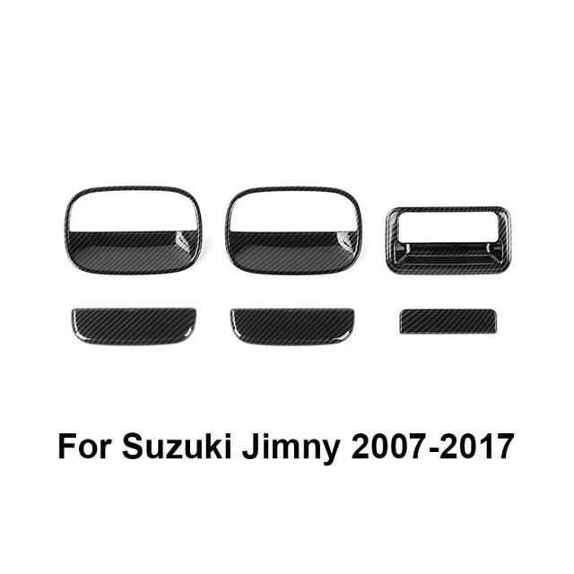 Car Exterior Front Side Door Rear Tail Door Handle Bowl Decoration Cover Stickers for Suzuki Jimny 2007-2017 Car Styling