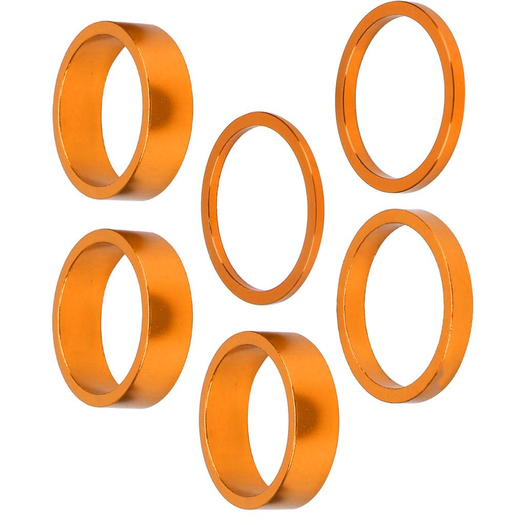 6Pcs Headset Spacer Aluminium Alloy Bike Handlebar Stem Spacers for Mountain Bike