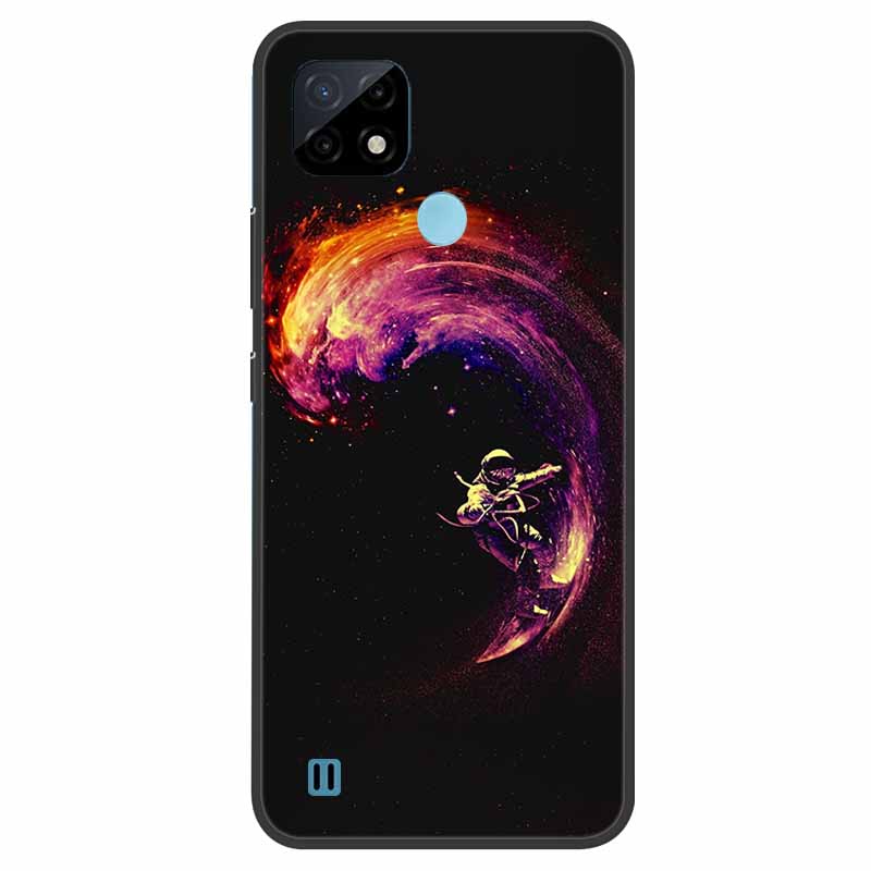 Pro Realme C21 Pouzdro Nárazuvzdorné Měkký silikon TPU Zadní kryt Pro Realme C31 C21Y C25S C25 Pouzdra na telefony Realme C21 C31 Roztomilý kreslený