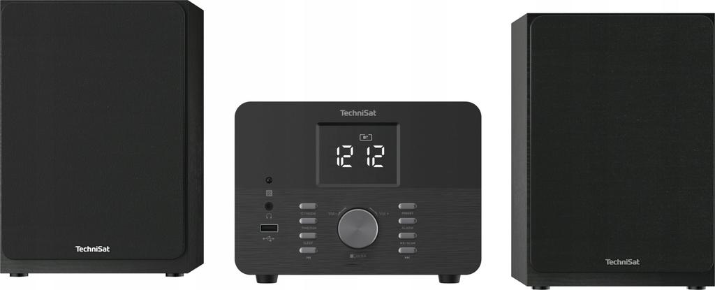 TechniSat DIGITRADIO 51 Digital Clock Radio DAB+ FM Dual Alarm Black