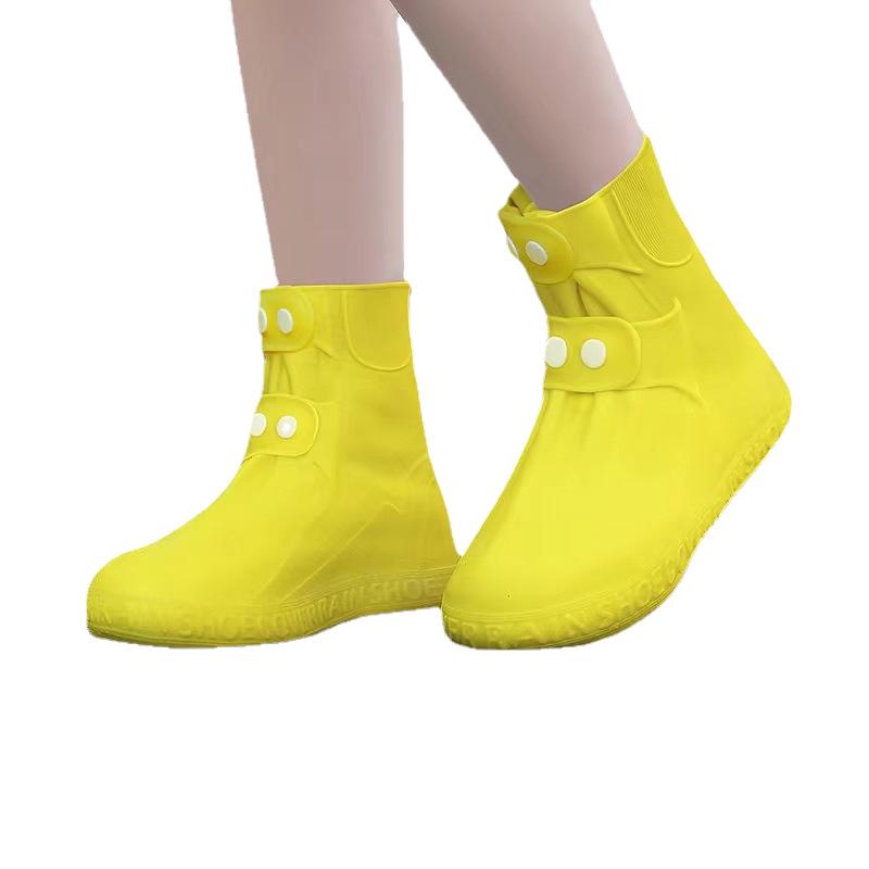 Unisex Waterproof Non-Slip Rain Boots and Shoe Covers - Durable and Thick for Outdoor Use, Includes Children's Sizes