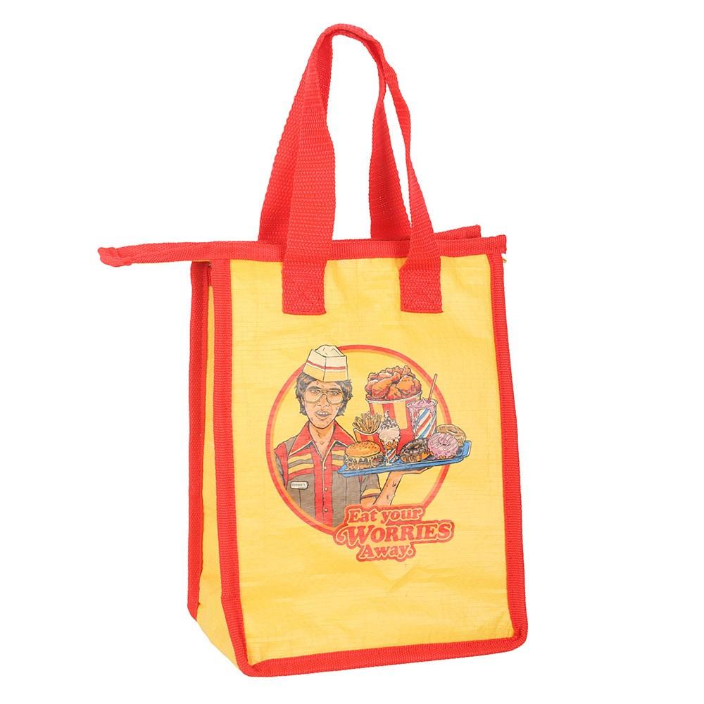Steven Rhodes Eat Your Worries Lunch Bag