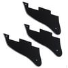 3 Pieces Guitar Replacement Pickguards Anti-scratch DIY Black