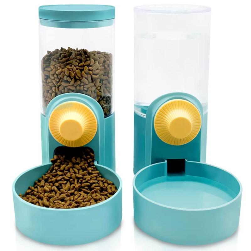 Feeder for Cage Pet Feeder Plastic Safe Healthy Durable for Cat Dry for Kitty Rabbit Puppy