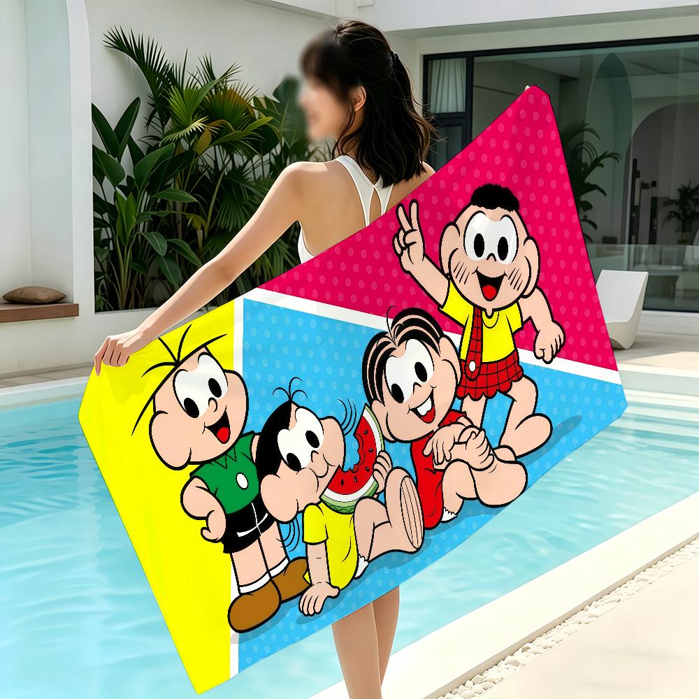 Comic M-Monica and Friends Towel Beach Yoga Gym Lightweight Portable For Swimming Shower Travel Sports Accessories Sandproof