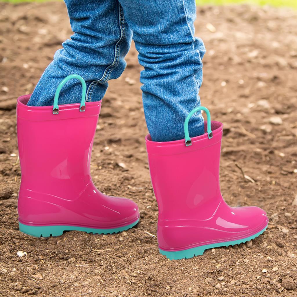 Goosecret Dinosaurier Einhorn Kinder Regenstiefel Kleinkind Kinder Outdoor Wasserdichte Stiefel Hochwertige süße Mädchen und Jungen Regenschuhe