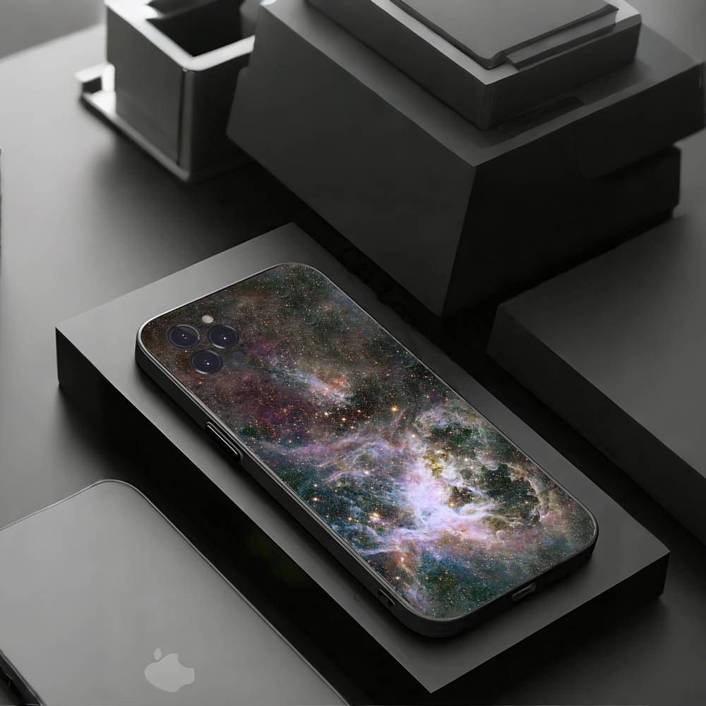 Erdsterne Weltraum Handyhülle Für iPhone 17 16 15 14 13 12 11 Pro Xs Max Mini Plus Rutschfest Stoßfest Hart