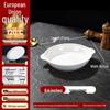 White Melamine Imitation Porcelain Plates: Commercial Round Flat Resin Tableware for Restaurants, Shallow Cold Dish or Rice Bowl Plates.