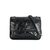 Luxury Oil Wax Leather Retro Chain Messenger Bag - Women's Genuine Leather Classic Trend
