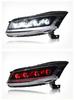 08-13 Accord Headlight Assembly LED DRL Devil Eye with Sequential Turn Signal