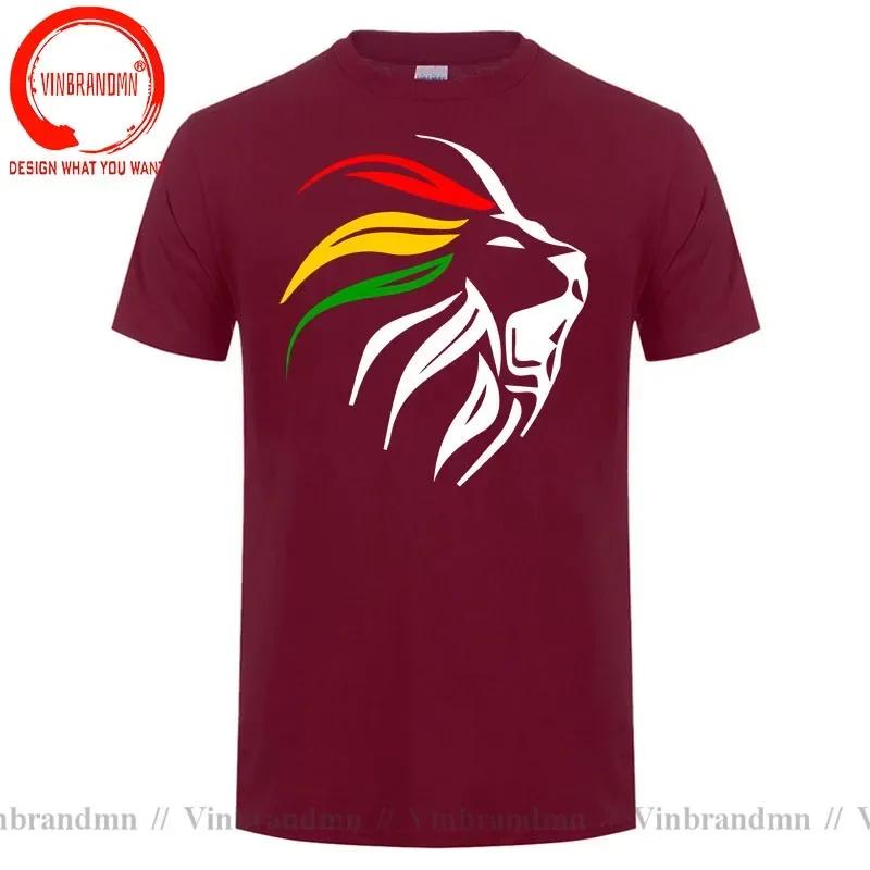 Rasta Lion Rastafari Jamaica Gift For Reggae Lover Tshirt Rasta Lion T Shirt Unisex Hip Hop Streetwear Harajuku Tee Shirt Clothing