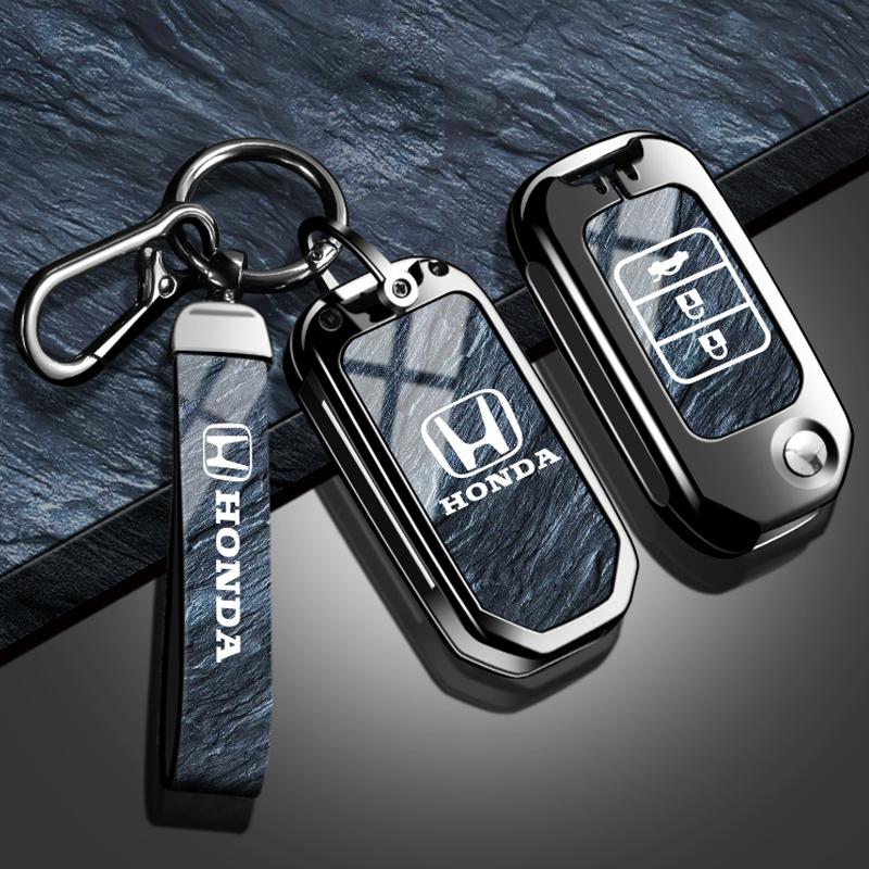 JBH4 New Car Remote Key Case Cover TPU Shell Accessories For Honda Civic HRV XRV CRV CR-V Crider Odyssey Pilot Fit Accord Protector