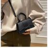 Pure Color Minimalist Handbag Fashionable Single Shoulder Crossbody Bag Women's Faux Leather Square Purse KTB
