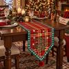 Santa Claus Christmas Table Flag Tree Xmas Tablecloth Christmas Table Runner  Dining Table
