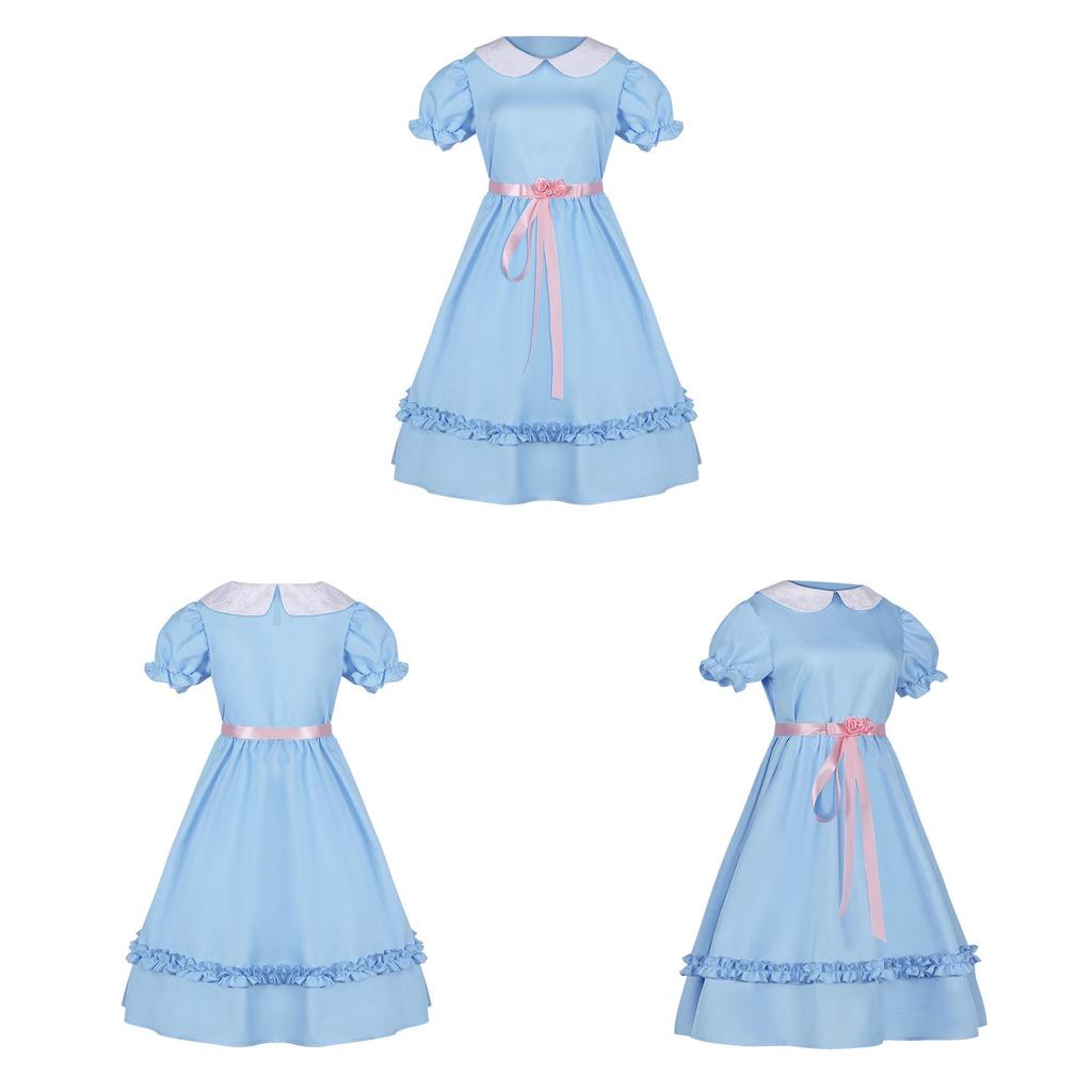The Shining Grady Twin Daughter Cosplay Costume For Halloween Party And Stage Performance