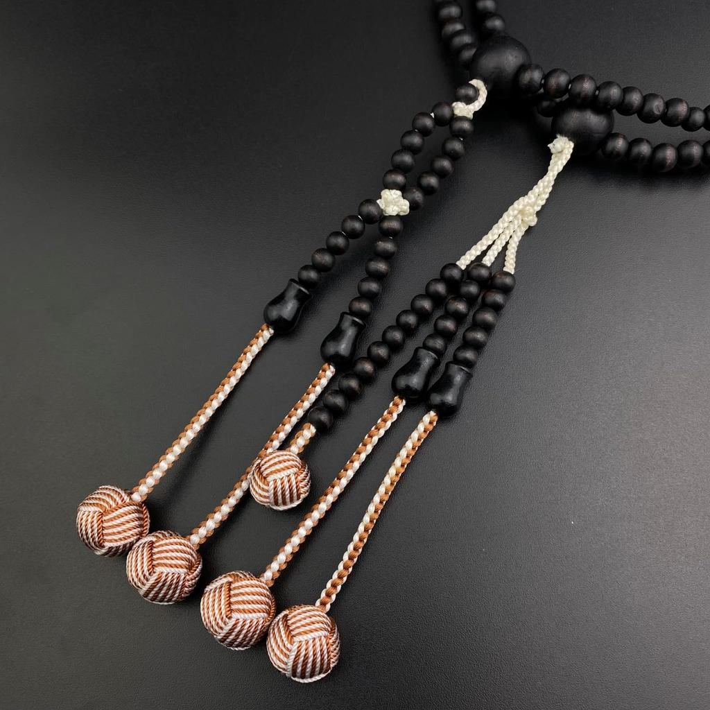 Myorenka SGI Prayer International Soka Gakkai Size Selection Shaku Black Odamaki SGI Praying Beads Beads, Specialty, Men's, Wooden, (1 Shaku/1 2),