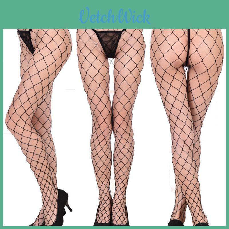 Alluring Nylon Fishnet Stockings Womens Ultra-thin Mesh Pantyhose