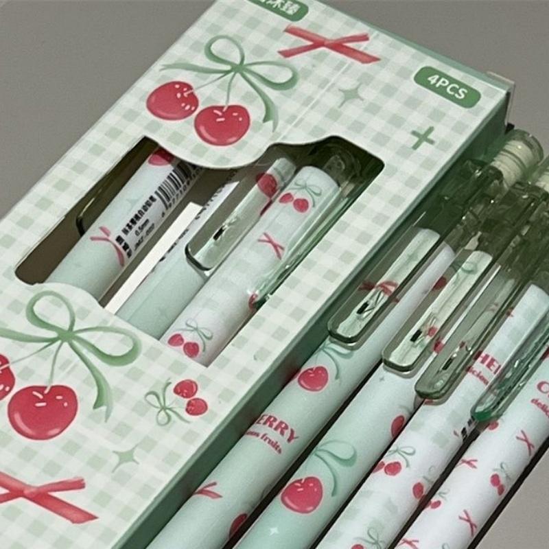 4Pcs 0.5mm Mechanical Pencils With Eraser Smooth Writing Erasable Automatic Pencil School Office Supplies Student Stationery