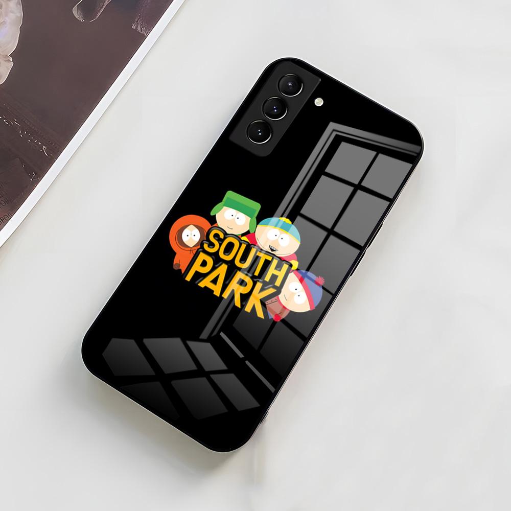 Funny S-South P-Park Phone Case For Samsung A56 A36 A26 A16 A15 A25 A35 A55 A14 A34 A24 A54 Glass Case