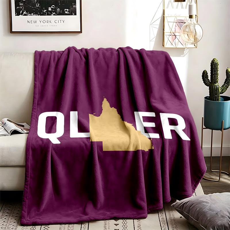 Queensland Maroons Theme Blanket Suitable For Beds Sofas And Camping Perfect For Both Men And Women Comfortable Bedding All Year Round